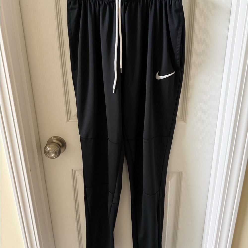 Nike Men's Black Joggers with White Details